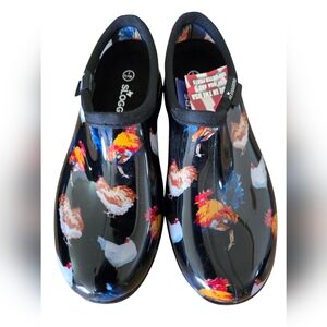 NEW Sloggers Chicken Design Waterproof Garden Shoes - Size 7